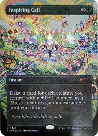 Inspiring Call (Confetti Foil) (SLD-2328) - Secret Lair Drop Series Foil | Grognard Games