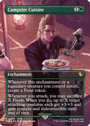 Campsite Cuisine (Borderless) (FIC-464) - Commander: FINAL FANTASY Foil | Grognard Games