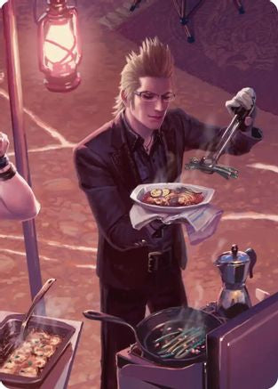 Campsite Cuisine Scene Art Card (ASFIN-023) - Art Series: FINAL FANTASY | Grognard Games