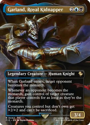 Garland, Royal Kidnapper (Borderless) (FIC-442) - Commander: FINAL FANTASY Foil | Grognard Games