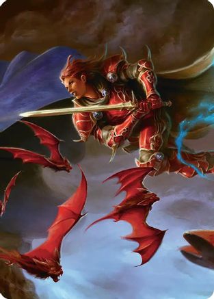 The Destined Warrior Scene Art Card (ASFIN-002) - Art Series: FINAL FANTASY | Grognard Games