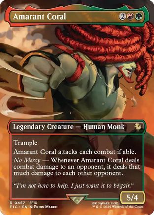 Amarant Coral (Borderless) (FIC-457) - Commander: FINAL FANTASY | Grognard Games