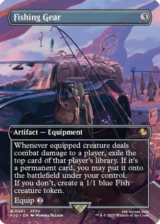 Fishing Gear (Borderless) (FIC-461) - Commander: FINAL FANTASY Foil | Grognard Games