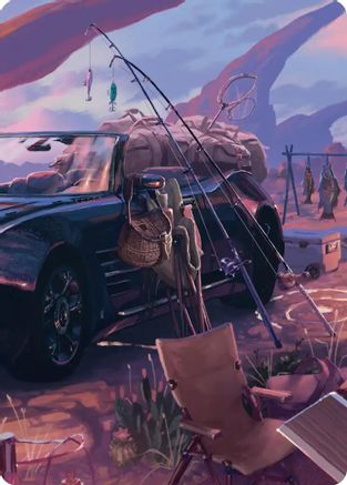 Fishing Gear Scene Art Card (ASFIN-020) - Art Series: FINAL FANTASY | Grognard Games