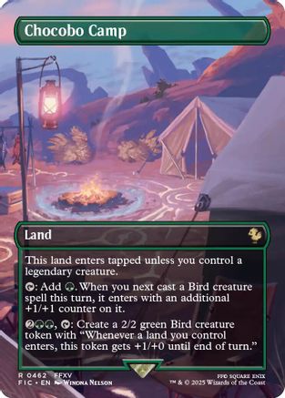 Chocobo Camp (Borderless) (FIC-462) - Commander: FINAL FANTASY Foil | Grognard Games