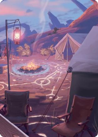 Chocobo Camp Scene Art Card (ASFIN-021) - Art Series: FINAL FANTASY | Grognard Games
