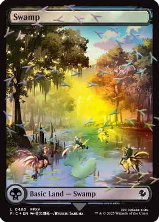 Swamp (Chocobo Track Foil) (FIC-480) - Commander: FINAL FANTASY Foil | Grognard Games