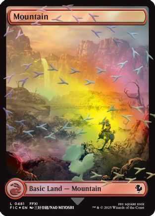 Mountain (Chocobo Track Foil) (FIC-481) - Commander: FINAL FANTASY Foil | Grognard Games