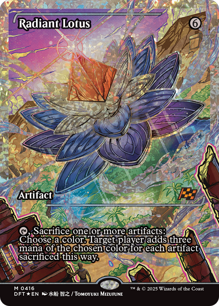 Radiant Lotus (Showcase Fracture Foil) (Japanese) [Aetherdrift] | Grognard Games