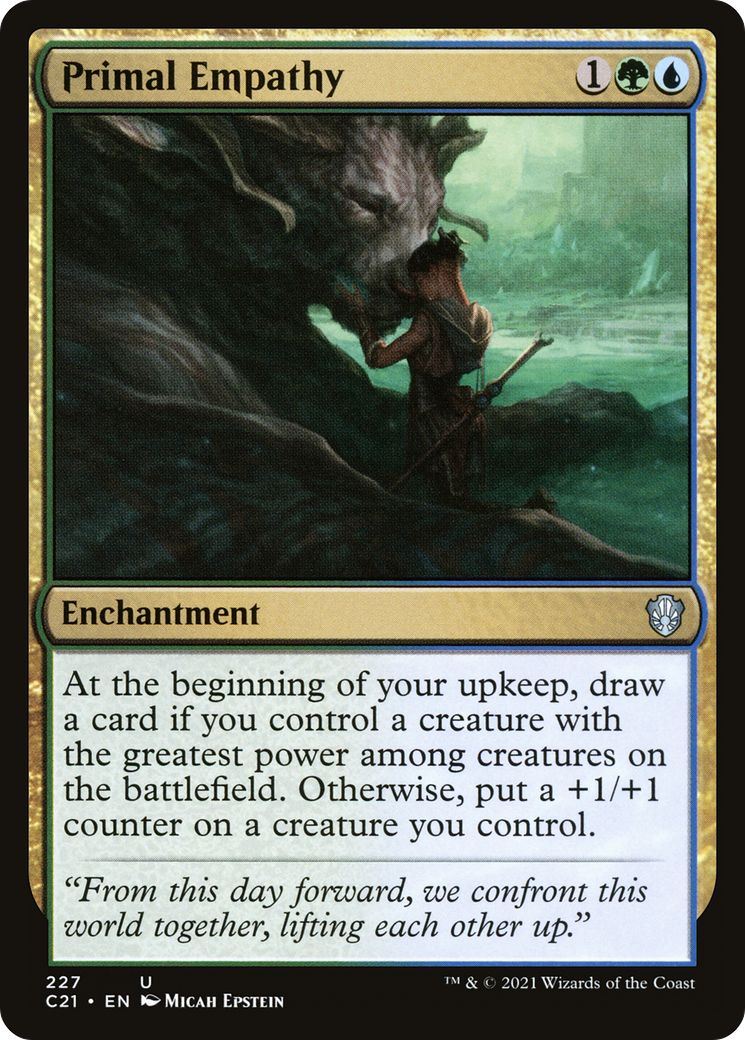 Primal Empathy [Commander 2021] | Grognard Games