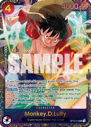 Monkey.D.Luffy (Treasure Cup 2025) (OP12-015) - One Piece Promotion Cards Foil | Grognard Games