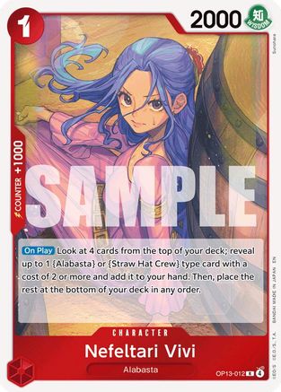 Nefeltari Vivi (OP13-012) - Carrying On His Will Foil | Grognard Games