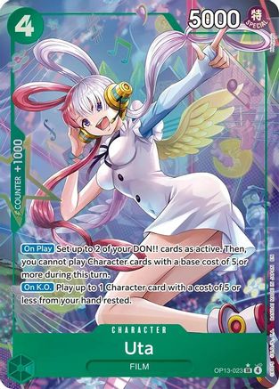 Uta (Alternate Art) (OP13-023) - Carrying On His Will Foil | Grognard Games
