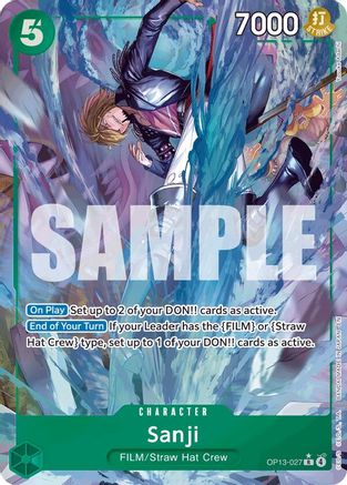 Sanji (Alternate Art) (OP13-027) - Carrying On His Will Foil | Grognard Games