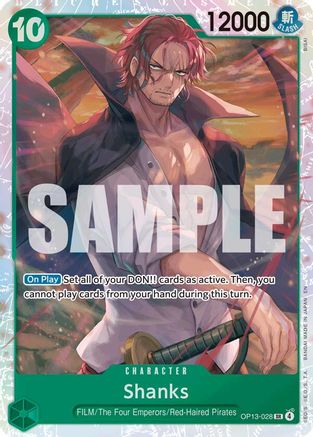 Shanks (028) (OP13-028) - Carrying On His Will Foil | Grognard Games