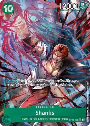 Shanks (028) (Alternate Art) (OP13-028) - Carrying On His Will Foil | Grognard Games
