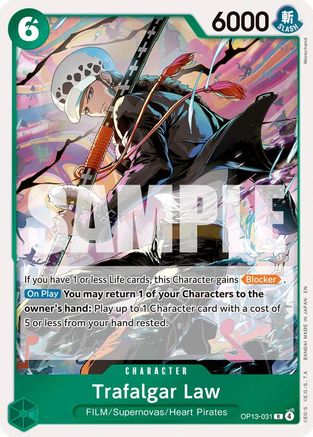 Trafalgar Law (OP13-031) - Carrying On His Will Foil | Grognard Games