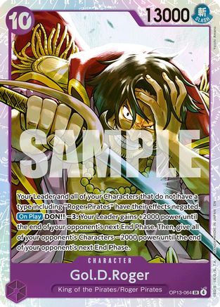 Gol.D.Roger (064) (OP13-064) - Carrying On His Will Foil | Grognard Games