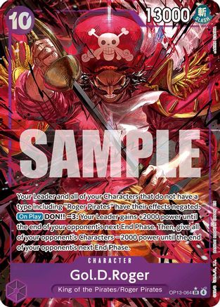 Gol.D.Roger (064) (Alternate Art) (OP13-064) - Carrying On His Will Foil | Grognard Games