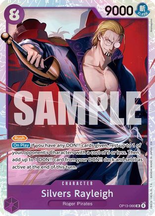 Silvers Rayleigh (OP13-066) - Carrying On His Will Foil | Grognard Games