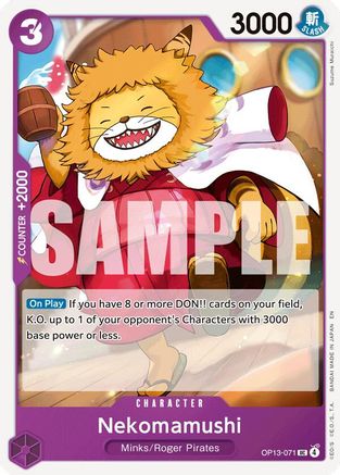 Nekomamushi (OP13-071) - Carrying On His Will | Grognard Games