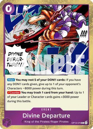 Divine Departure (OP13-076) - Carrying On His Will Foil | Grognard Games