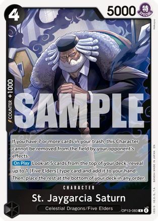 St. Jaygarcia Saturn (OP13-083) - Carrying On His Will Foil | Grognard Games