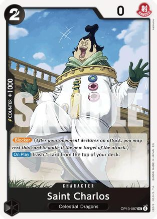Saint Charlos (OP13-087) - Carrying On His Will | Grognard Games
