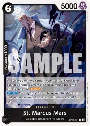 St. Marcus Mars (OP13-091) - Carrying On His Will Foil | Grognard Games