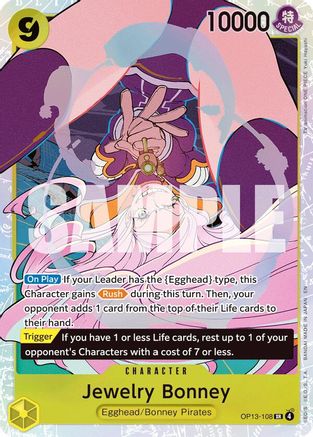 Jewelry Bonney (108) (OP13-108) - Carrying On His Will Foil | Grognard Games