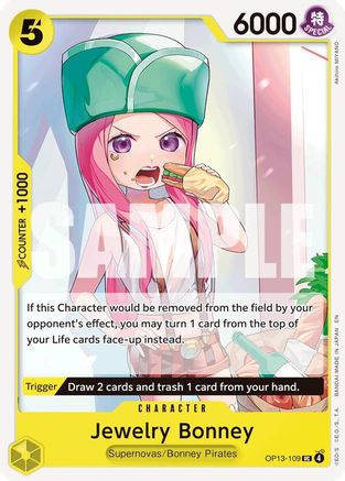 Jewelry Bonney (109) (OP13-109) - Carrying On His Will | Grognard Games