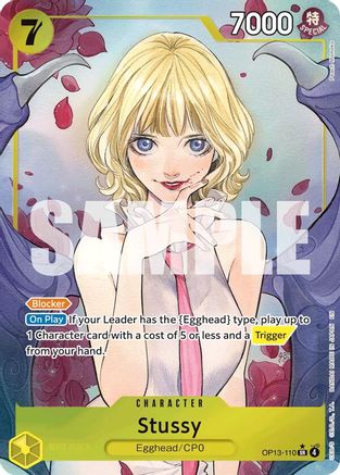 Stussy (Alternate Art) (OP13-110) - Carrying On His Will Foil | Grognard Games