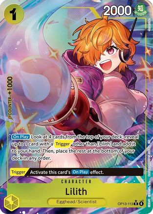 Lilith (Alternate Art) (OP13-113) - Carrying On His Will Foil | Grognard Games