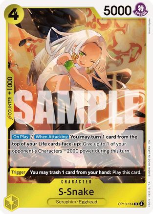 S-Snake (OP13-114) - Carrying On His Will Foil | Grognard Games