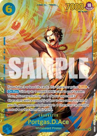 Portgas.D.Ace (119) (OP13-119) - Carrying On His Will Foil | Grognard Games