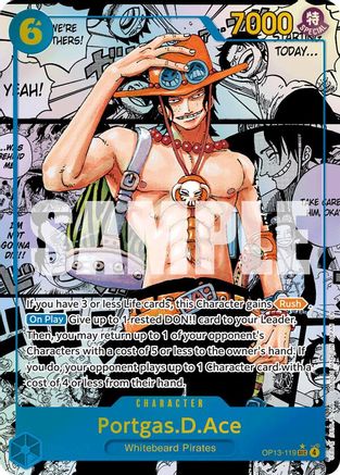 Portgas.D.Ace (119) (Manga) (OP13-119) - Carrying On His Will Foil | Grognard Games
