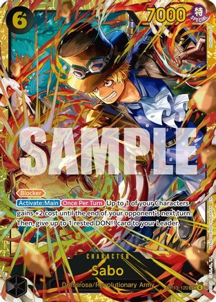 Sabo (120) (OP13-120) - Carrying On His Will Foil | Grognard Games
