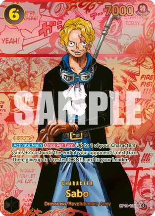 Sabo (120) (3rd Anniversary) (OP13-120) - Carrying On His Will Foil | Grognard Games