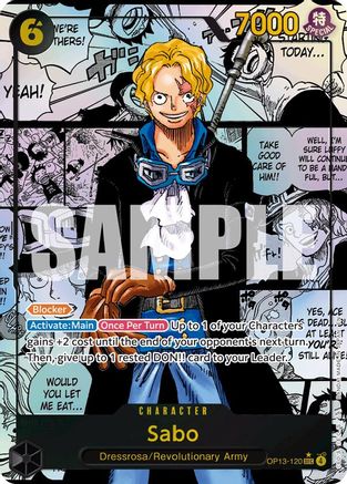 Sabo (120) (Manga) (OP13-120) - Carrying On His Will Foil | Grognard Games