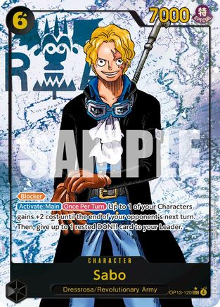 Sabo (120) (Parallel) (OP13-120) - Carrying On His Will Foil | Grognard Games