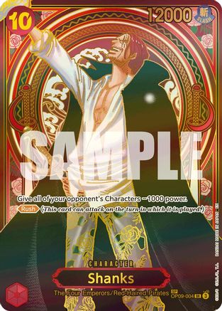 Shanks - OP09-004 (SP) (Gold) (OP09-004) - Carrying On His Will Foil | Grognard Games