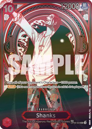 Shanks - OP09-004 (SP) (Silver) (OP09-004) - Carrying On His Will Foil | Grognard Games
