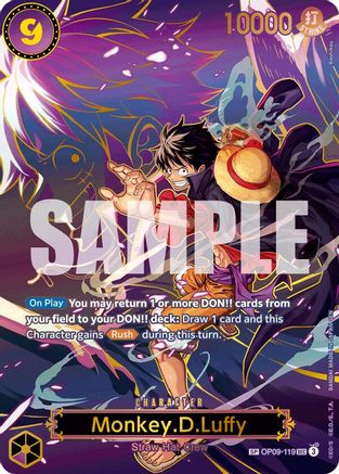 Monkey.D.Luffy - OP09-119 (SP) (OP09-119) - Carrying On His Will Foil | Grognard Games