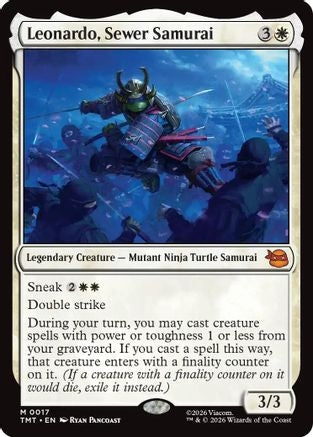 Leonardo, Sewer Samurai (TMT-017) - Teenage Mutant Ninja Turtles | Grognard Games