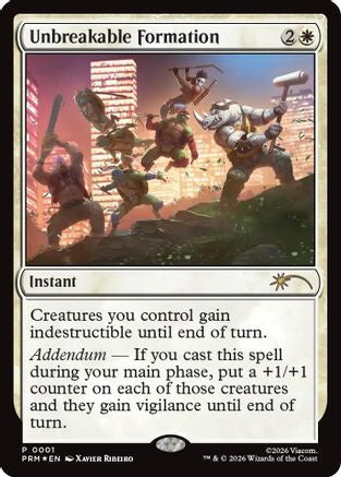 Unbreakable Formation (MEDIA-001) - Media Promos Foil | Grognard Games