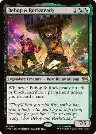 Bebop & Rocksteady (TMT-140) - Teenage Mutant Ninja Turtles Foil | Grognard Games