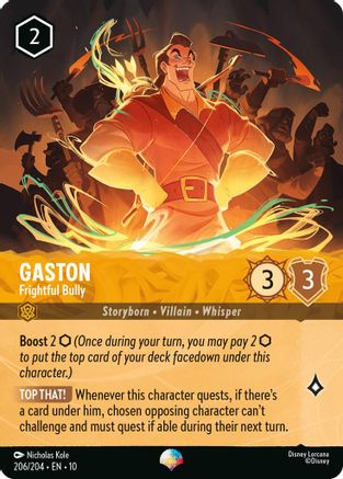 Gaston - Frightful Bully (Epic) (206/204) - Whispers in the Well Holofoil | Grognard Games