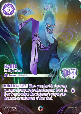 Hades - Looking for a Deal (Iconic) (242/204) - Whispers in the Well Holofoil | Grognard Games