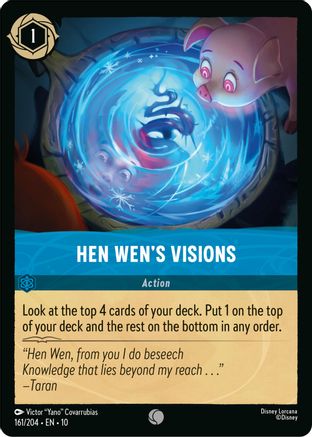 Hen Wen's Visions (161/204) - Whispers in the Well Cold Foil | Grognard Games