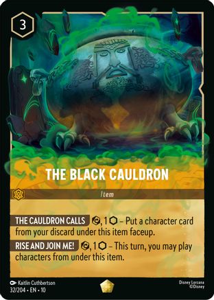 The Black Cauldron (32/204) - Whispers in the Well Cold Foil | Grognard Games